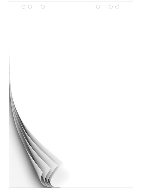 Блокнот для флипчарта OfficeSpace 60*90см, 20л., белый, бюджет