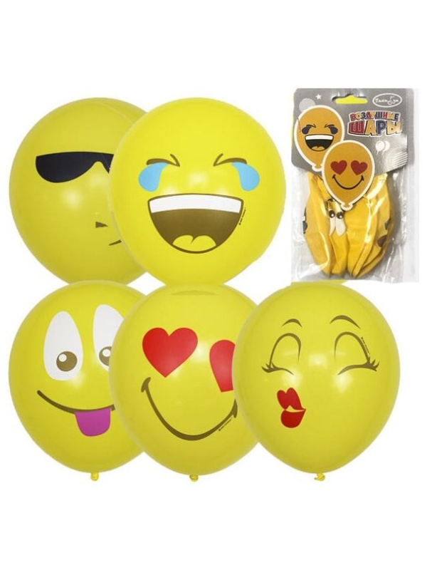 Воздушные шары,  5шт., М12/30см, ПатиБум 