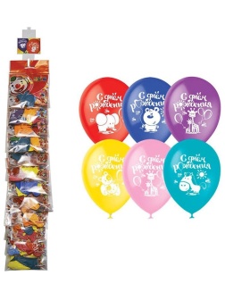 Воздушные шары,  5шт., М12/30см, ПатиБум 