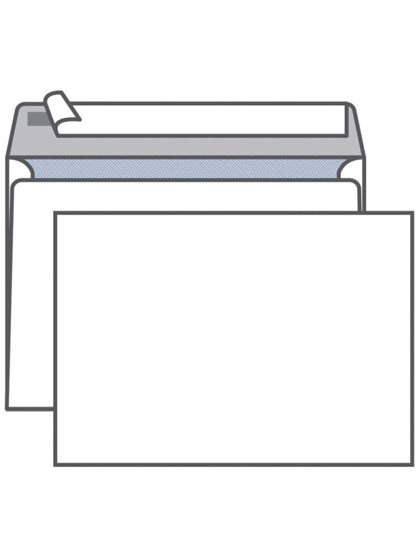 Конверт C5, KurtStrip, 162*229мм, б/подсказа, б/окна, отр. лента, внутр. запечатка