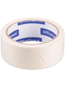 Клейкая лента малярная OfficeSpace, 38мм*25м, ШК