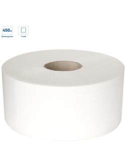 Бумага туалетная OfficeClean Professional(T2), 1-слойная, 450м/рул., белая, 12 шт.