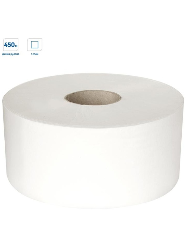 Бумага туалетная OfficeClean Professional(T2), 1-слойная, 450м/рул., белая, 12 шт.