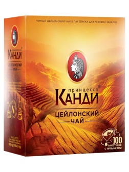 Чай Принцесса Канди, черный, 100 пакетиков по 2г