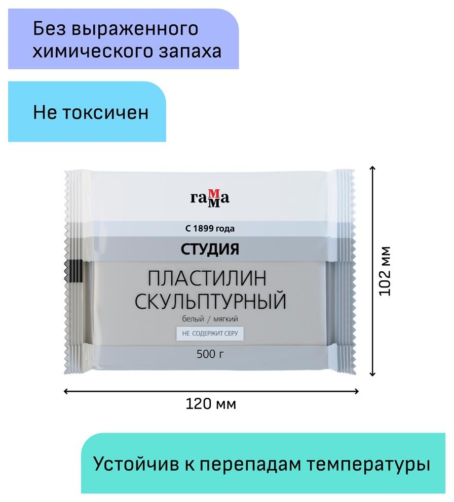 Пластилин скульптурный Гамма 