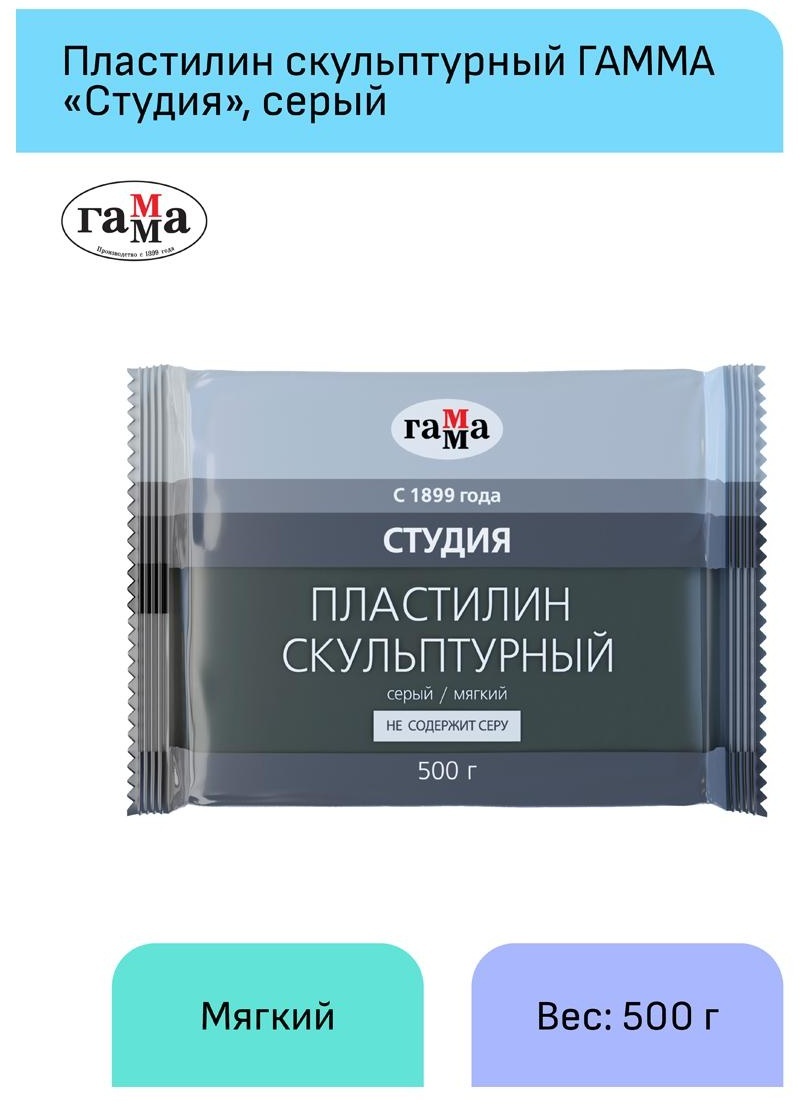 Пластилин скульптурный Гамма 