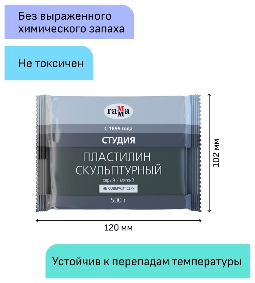 Пластилин скульптурный Гамма 