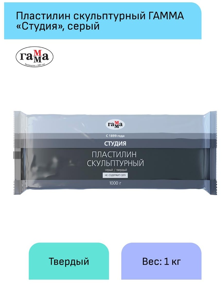 Пластилин скульптурный Гамма 