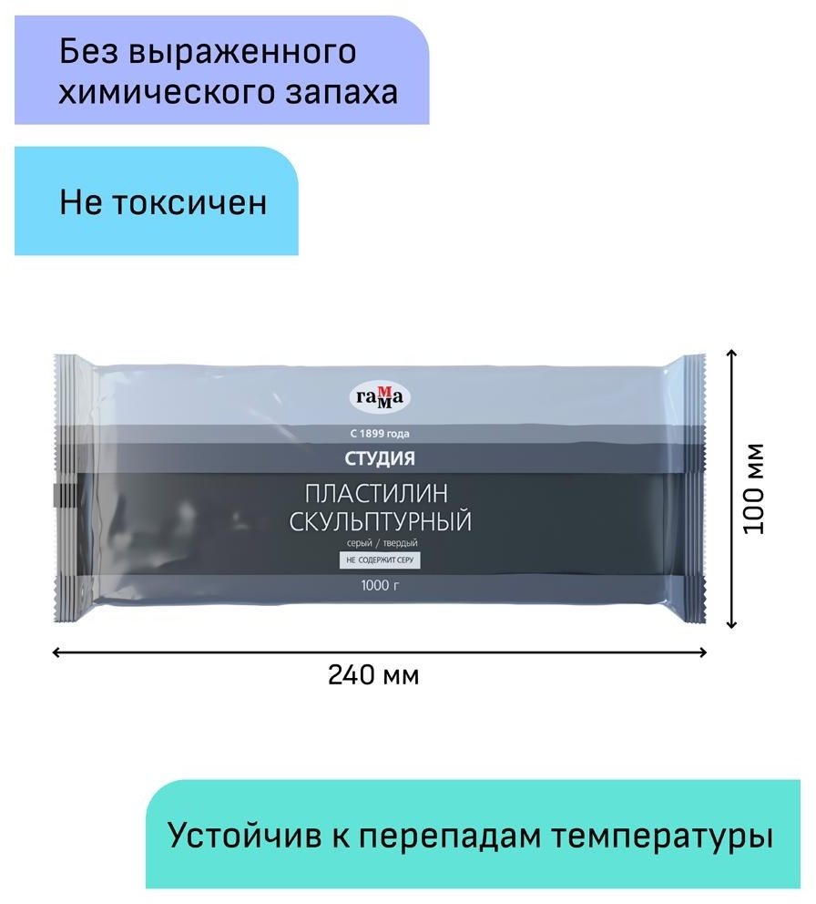 Пластилин скульптурный Гамма 