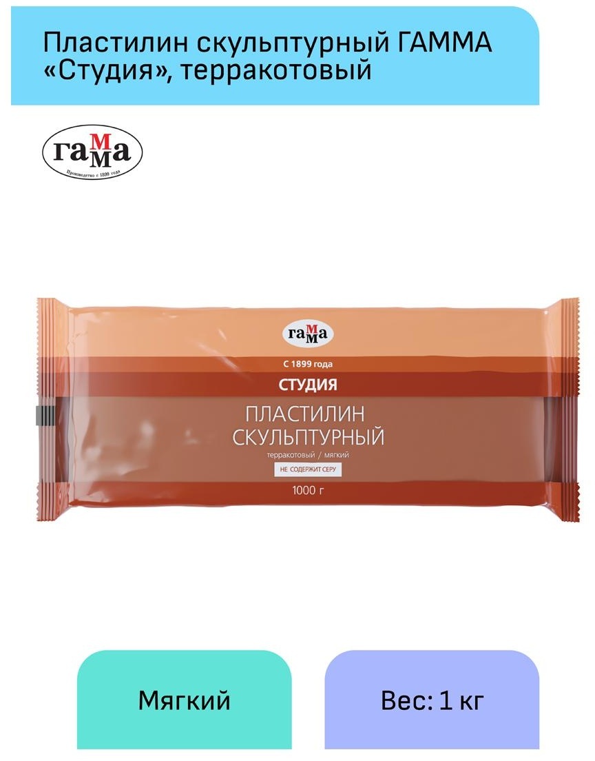 Пластилин скульптурный Гамма 