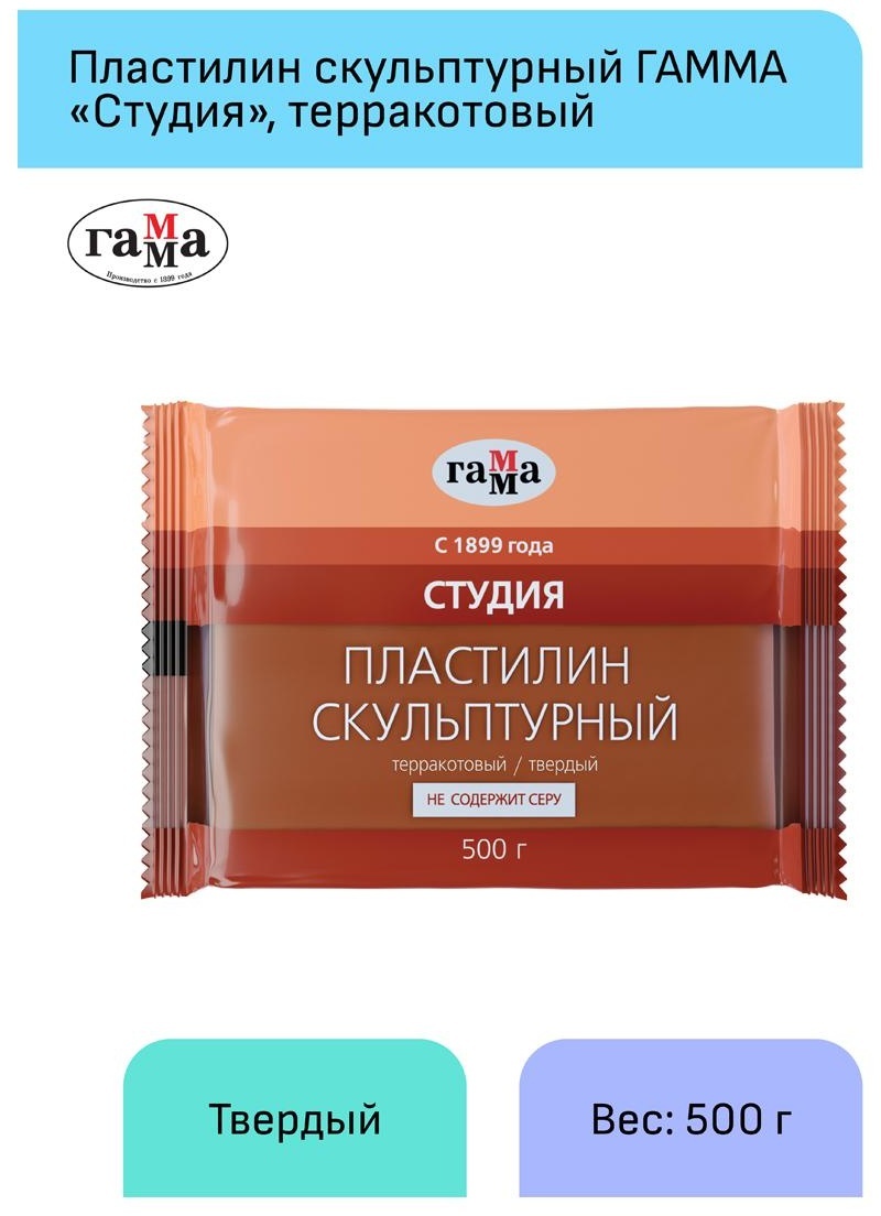 Пластилин скульптурный Гамма 