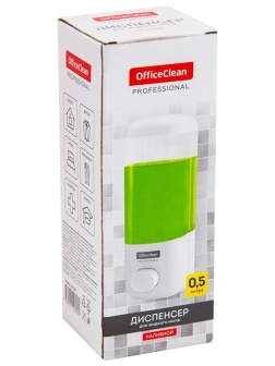 Диспенсер для жидкого мыла OfficeClean Professional, наливной, ABS-пластик, механический, белый, 0,5л