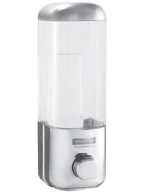 Диспенсер для жидкого мыла OfficeClean Professional, наливной, ABS-пластик, хром, 0,5л
