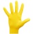 Перчатки резиновые хозяйственные OfficeClean Стандарт, прочные, разм. S, желтые, пакет с европодвесом