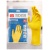 Перчатки резиновые хозяйственные OfficeClean Стандарт, прочные, разм. XL, желтые, пакет с европодвесом
