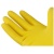 Перчатки резиновые хозяйственные OfficeClean Стандарт, прочные, разм. M, желтые, пакет с европодвесом