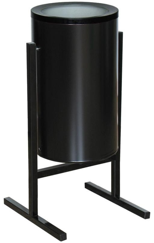 Урна металлическая уличная Титан, 25л, черная