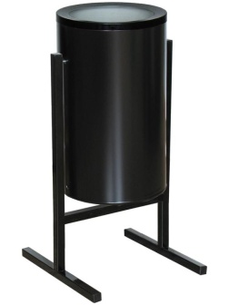 Урна металлическая уличная Титан, 25л, черная