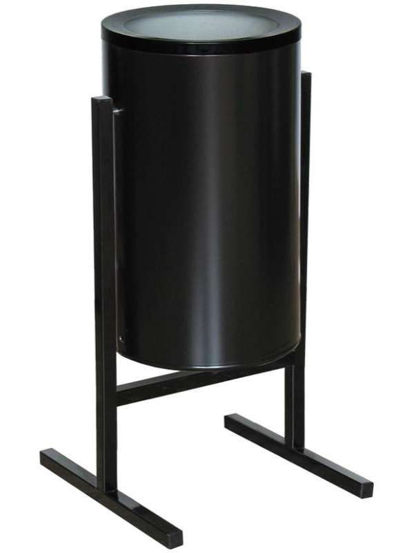 Урна металлическая уличная Титан, 25л, черная