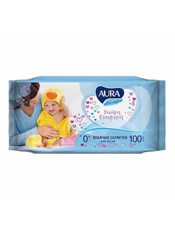 Салфетки влажные Aura 