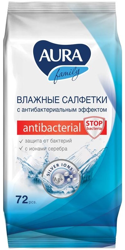 Салфетки влажные Aura 