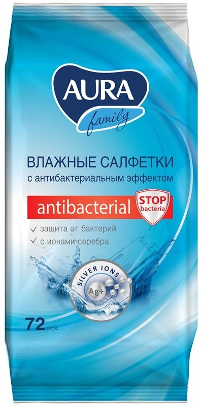 Салфетки влажные Aura 