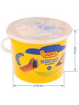 Тесто для лепки JOVI, 04 цвета*50г, аксессуары, пластиковое ведро