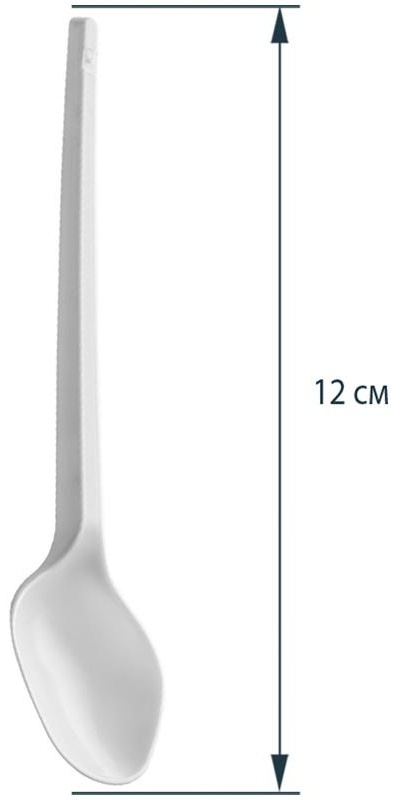 Ложки одноразовые чайные OfficeClean, набор 100шт., эконом, ПС, белые, 12,5см