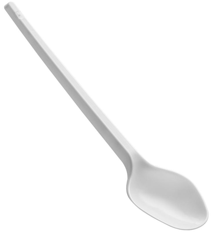 Ложки одноразовые чайные OfficeClean, набор 100шт., эконом, ПС, белые, 12,5см