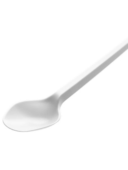 Ложки одноразовые чайные OfficeClean, набор 100шт., эконом, ПС, белые, 12,5см