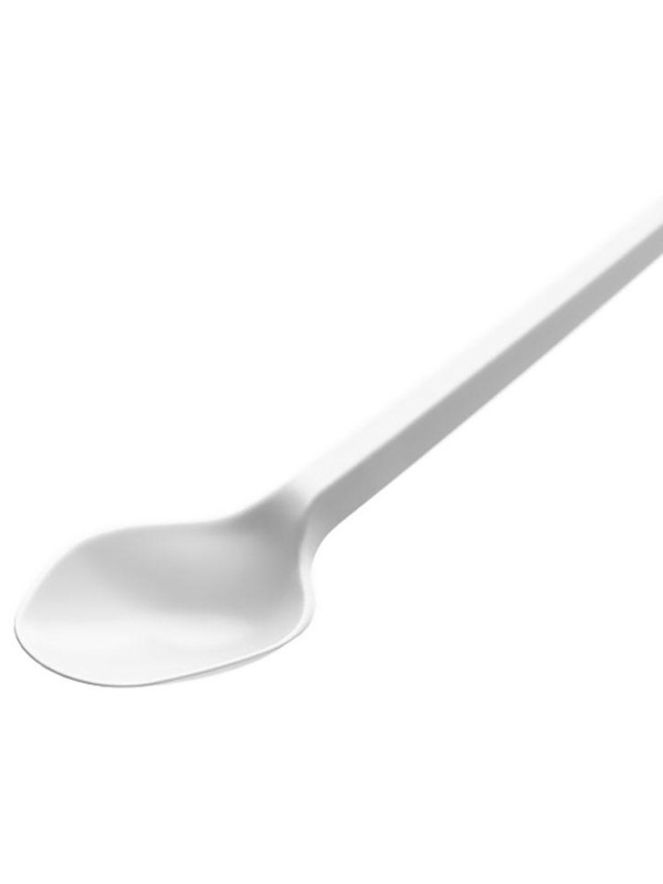 Ложки одноразовые чайные OfficeClean, набор 100шт., эконом, ПС, белые, 12,5см