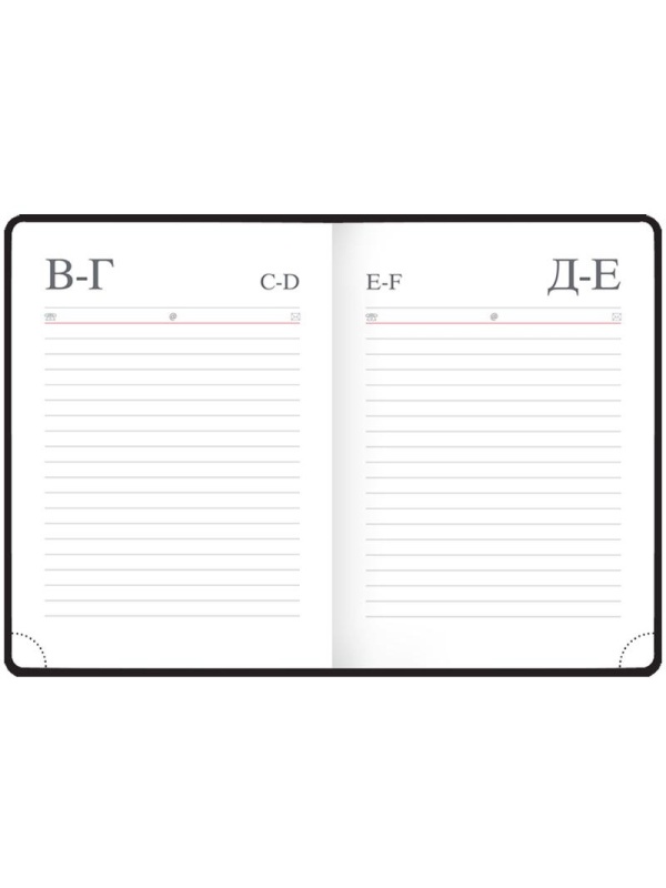 Ежедневник недатированный, А6, 136л., кожзам, OfficeSpace 