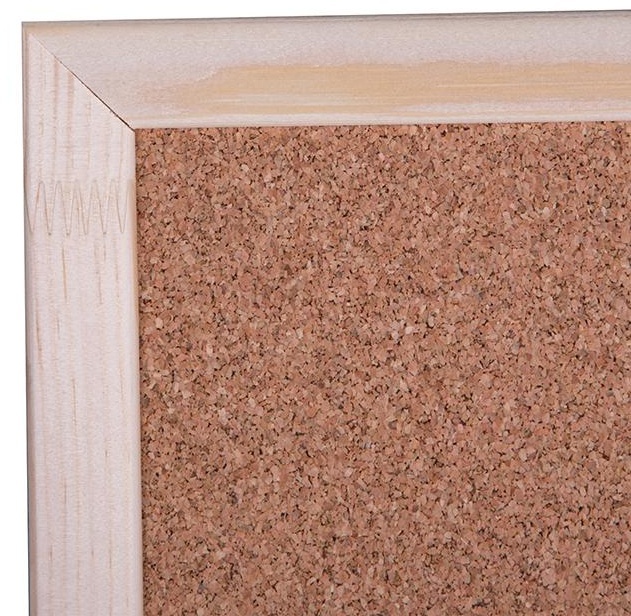 Доска пробковая OfficeSpace, 45*60см, деревянная рамка