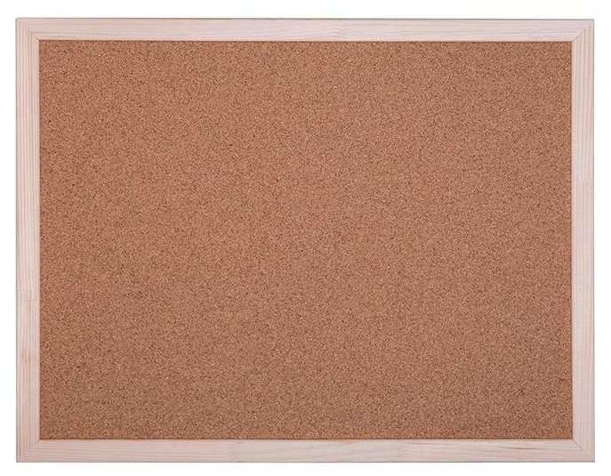 Доска пробковая OfficeSpace, 45*60см, деревянная рамка