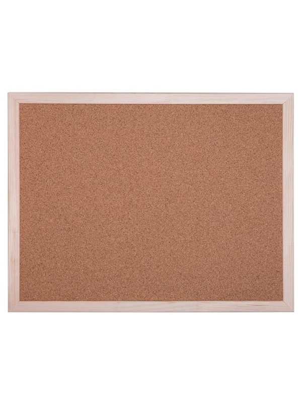 Доска пробковая OfficeSpace, 45*60см, деревянная рамка