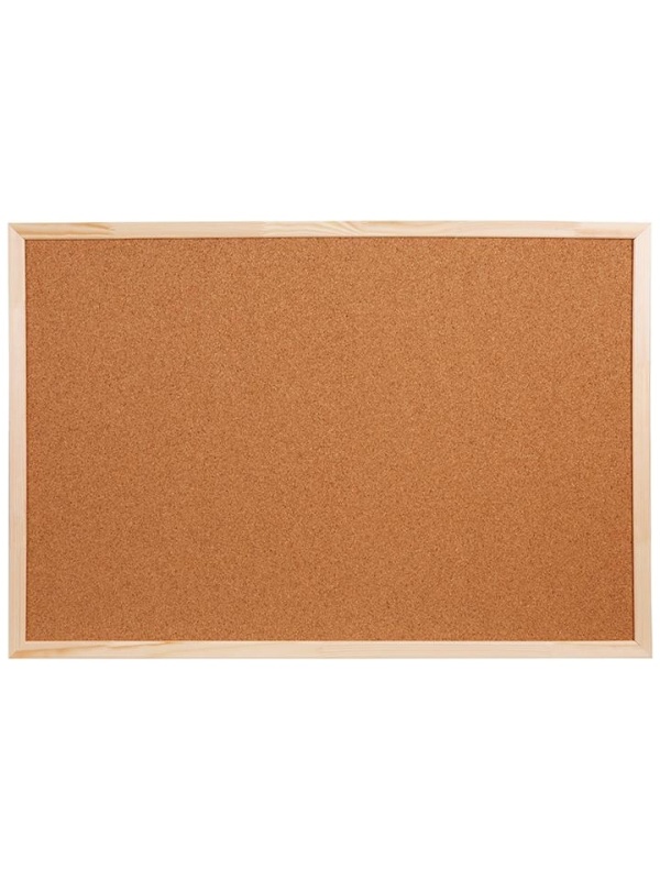 Доска пробковая OfficeSpace, 60*90см, деревянная рамка