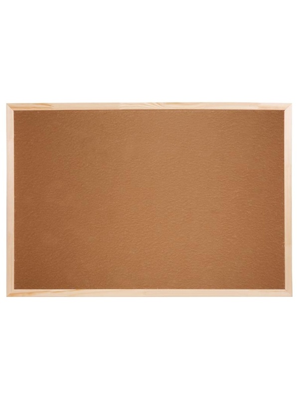 Доска пробковая OfficeSpace, 60*90см, деревянная рамка