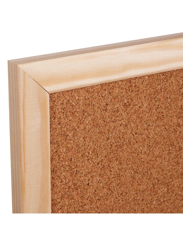 Доска пробковая OfficeSpace, 60*90см, деревянная рамка
