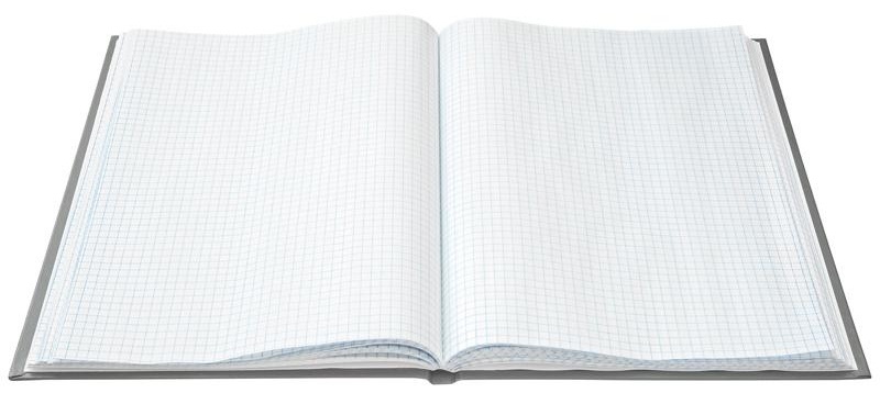 Книга учета OfficeSpace, А4, 96л., клетка, 200*290мм, бумвинил, цвет красный, блок офсетный