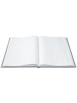 Книга учета OfficeSpace, А4, 96л., клетка, 200*290мм, бумвинил, цвет красный, блок офсетный