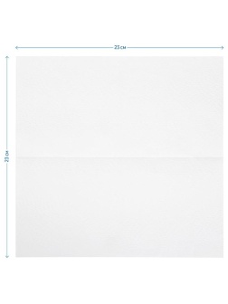 Полотенца бумажные лист. OfficeClean Professional(V-сл) (H3), 1-слойные, 250л/пач., 23*23см, белые