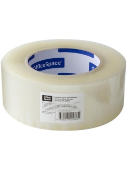 Клейкая лента упаковочная OfficeSpace, 48мм*200м, 40мкм, прозрачная