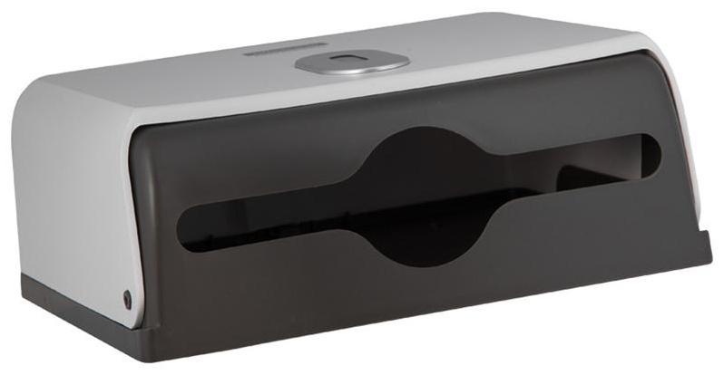 Диспенсер для полотенец листовых OfficeClean Professional система H3, (V-сл.), ABS-пластик, механич., белый