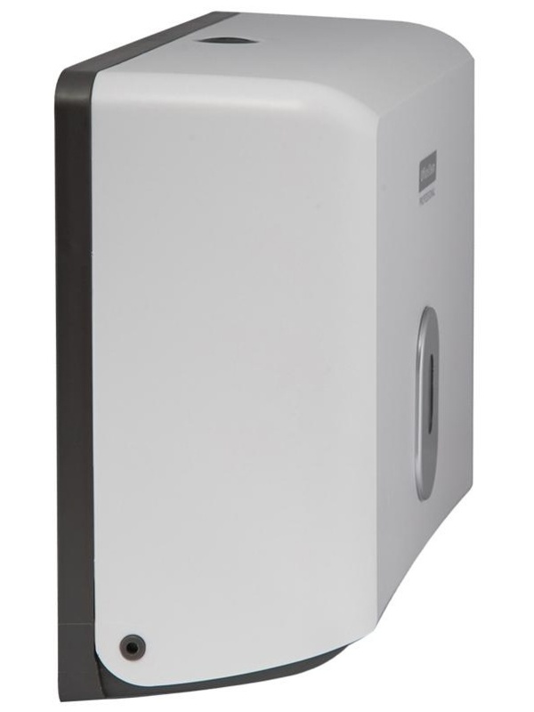 Диспенсер для полотенец листовых OfficeClean Professional система H3, (V-сл.), ABS-пластик, механич., белый