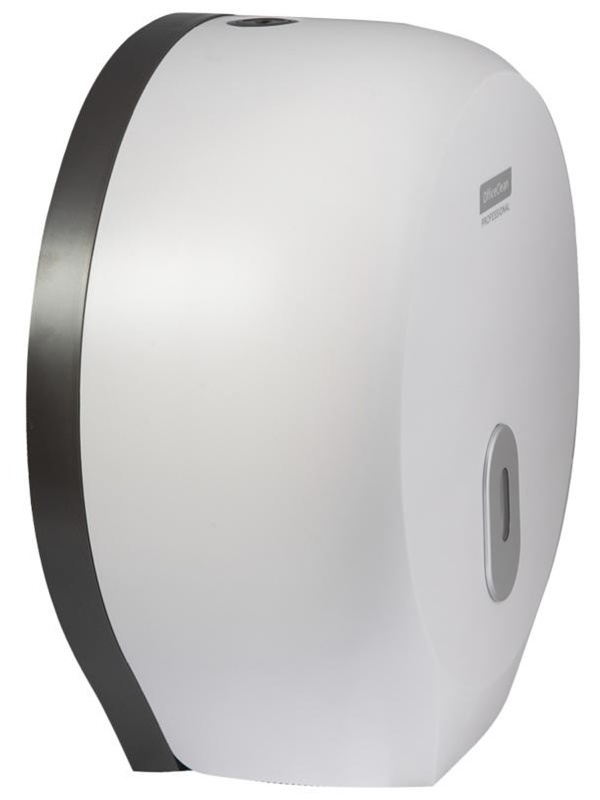 Диспенсер для туалетной бумаги в рулонах OfficeClean Professional, ABS-пластик, механич., белый