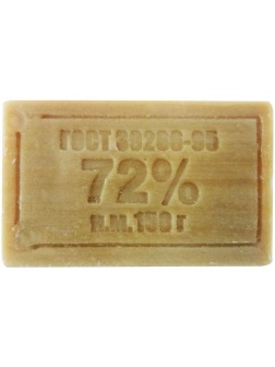 Мыло хозяйственное 72% Меридиан, 150г, без упаковки