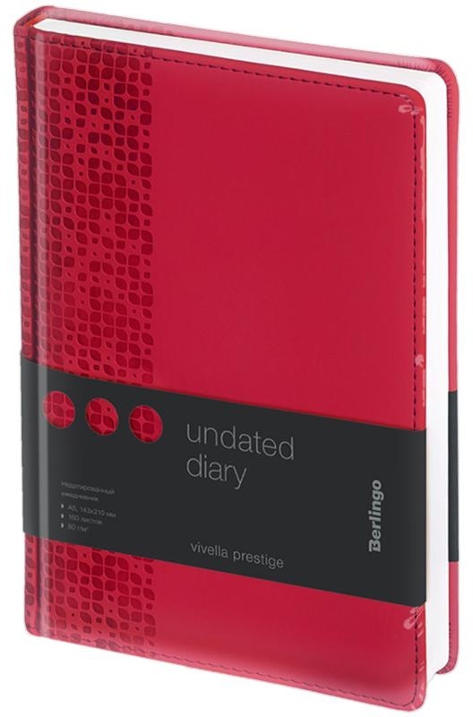 Ежедневник недатированный, А5, 160л., кожзам, Berlingo 