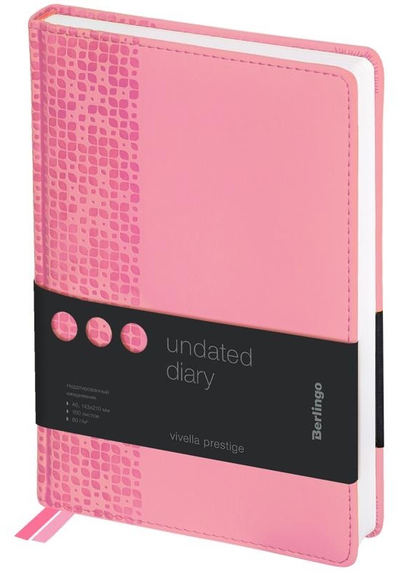 Ежедневник недатированный, А5, 160л., кожзам, Berlingo 