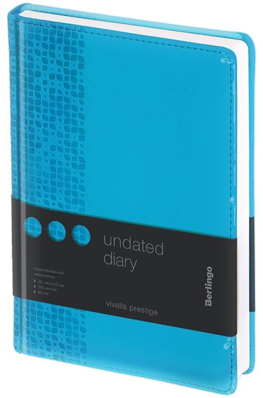 Ежедневник недатированный, А5, 160л., кожзам, Berlingo 
