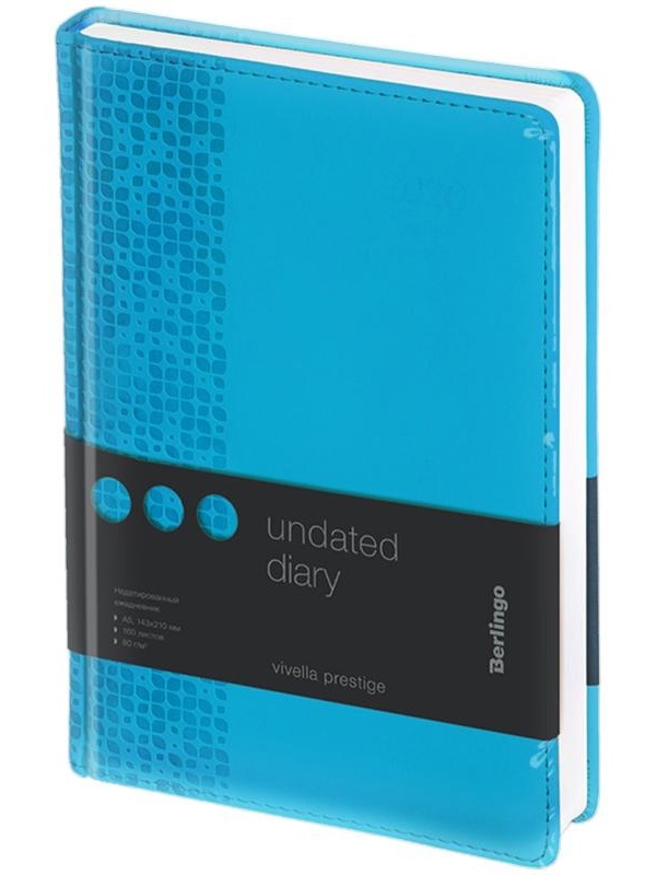 Ежедневник недатированный, А5, 160л., кожзам, Berlingo 